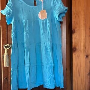 Blue Short Sleeve Top